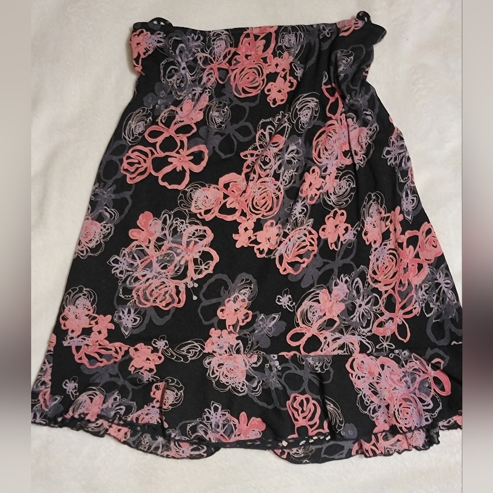Y2K Pink & Black Reversible Skirt Size Large
